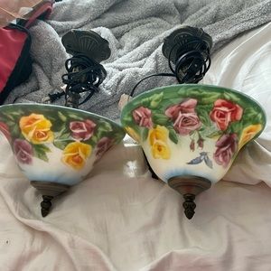 Two flower lamps